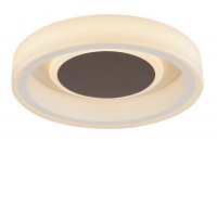 GOFFREY LED 1x30W Stropní stropní svítidlo, těleso kov, bílá mat/hnědá mat, difuzor plast opál, LED 1x30W, 3000lm/1900lm, teplá 3000K, 230V, IP20, tř.2, rozměry 90x355mm