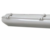 INDUSTRY LED 18W 36W 54W IP65 Průmyslové prachotěsné svítidlo, těleso plast, povrch šedá, difuzor plast opál, LED 18W/1700lm, 36W/3350lm, 54W/5000lm, neutrální 4000K, Ra80, 230V, zvýšené krytí IP65, tř.1, rozměry dle typu