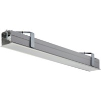 LINEARO LED Podhledové svítidlo materiál hliníkový profil, povrch elox šedostříbrná, nebo bílá, difuzor plast opál mat, nebo mikroprismatický, LED, teplá 3000K, neutrální 4000K, Ra80, 230V, IP40, š=104mm, h=145mm, délka dle typu