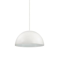 KRAUS, 1x60W E27 Závěsné svítidlo, základna a difuzor kov, povrch bílý matný lak vně nebo měděná, lesklý lak nebo vlnitý bílý smalt uvnitř, pro žárovku 1x60W, E27, 230V, IP20, tř.1, rozměry dle typu, včetně lankového závěsu, lze zkrátit