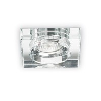 STEM 1X50W GU10 Podhledové zápustné svítidlo, základna hliník, povrch elox, čirý, bílá a kouřově šedý dekorativní kruhový prvek, pro žárovku 1x50W, GU10, 230V, IP20, tř.2, rozměry 90x130x90mm