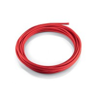 HEN KABEL Napájací kabel, materiál textil, povrch bílá, černá, červená, 2x0,75mm, průměr kabelu d=5mm, možno dodat v metráži