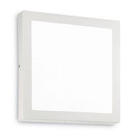 ABROMA SQUARE LED Stropní svítidlo, základna kov, povrch lak bílá mat, difuzor plast opál, LED 12W/18W/24W, teplá 3000K, 700lm/1050lm/1400lm, 230V, IP20, tř.1, rozměry dle typu