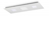 LARE LED 65W, 84W Stropní přisazené svítidlo, těleso kov, povrch bílá, difuzor plast opál, LED 65W/6100lm, 84W/8100lm, teplá 3000K, stmívatelné, 230V, IP20, tř.2, rozměry dle typu.
