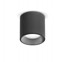 GOTHA R 4W Stropní, přisazené bodové svítidlo, těleso hliník, povrch černá/bílá, LED 4W, 290lm,  teplá 2700K, vyzař. úhel 40°, Ra90, 230V, IP20, rozměry d=40mm, h=52mm.