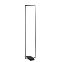 HACHEN FL 30W Stojací lampa, základna kov, barva černá/bílá, difuzor plast opál, LED 30W, 3100lm, teplá 3000K, 230V, IP20, tř.2, rozměry 120x300mm, h=1505mm.