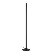 WOLVER FL 24W Stojací lampa, těleso kov, povrch černá/bílá, krycí sklo čiré, LED 24W, 2750lm, teplá 3000K, stmívání, 230V, IP20, tř.2, rozměry d=300mm, h=1800mm, svítí nahoru.