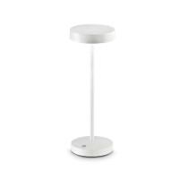 ULZED 2W, IP54 Stolní venkovní lampa, těleso hliník, povrch bílá/černá/kávová, difuzor plast opál, LED 2W, 230lm, teplá 3000K, nabíjení USB-C, výdrž cca 4 hodiny, baterie 3,7V, IP54, rozměry d=120mm, h=320mm.