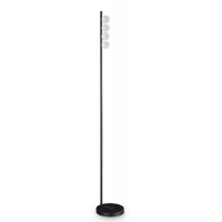 KARTZ FL 12W Stojací lampa, základna kov, barva černá/bílá/mosaz, difuzor plast opál, LED 12W, 1000lm, teplá 3000K, 230V, IP20, tř.2, rozměry d=220mm, h=1550mm.