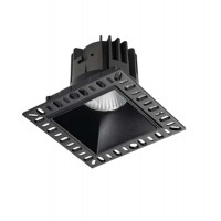 PUKAS SQ 11W Stropní podhledové svítidlo bodové bezrámečkové, těleso hliník, povrch bílá/černá, LED 11W, 950lm, teplá 3000K, Ra90, 230V, IP40, rozměry 100x100x77mm.