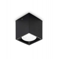 GOTHA SQ 5W Stropní, přisazené bodové svítidlo, těleso hliník, povrch černá/bílá, LED 5W, 370lm, teplá 3000K, vyzař. úhel 40°, Ra90, 230V, IP20, rozměry 42x42x52mm.