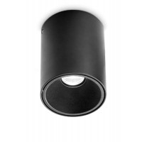 GOTHA R 10W/25W Stropní, přisazené bodové svítidlo, těleso hliník, povrch černá/bílá, LED 10W/900lm, 25W/2350lm, teplá 2700K/3000K, vyzař. úhel 28°/33°, Ra90, 230V, IP20, rozměry dle typu.