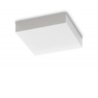 REPUGNO PL 18W Stropní venkovní svítidlo, těleso plast bílá, difuzor plast opál, LED 18W, teplá 3000K/1900lm, neutrální 4000K/2350lm, 230V, IP65, tř.2, rozměry 250x250x55mm.