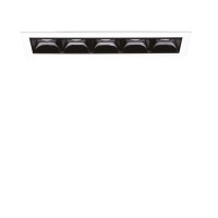 FIRMAN II 5,5W/12W/20W Stropní podhledové bodové buňkové svítidlo, těleso hliník, povrch černá, rámeček bílá, LED 5,5W/12W/20W, teplá 2700K, Ra80, 230V, IP20, tř.2, rozměry dle typu.