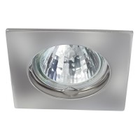 RECO Q-CM Stropní, podhledové, bodové, čtvercové, svítidlo pevné, těleso hliník, povrch chrom mat, žárovka 50W, Gx5,3 (GU5,3), 12V, IP20, 81x81x30mm, symbol "F" montáž na hořlavý podklad max 35W