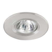 VIRO RP-AL Podhledové svítidlo bodové, kruhové, pevné, těleso hliník, povrch hliník mat, žárovka 50W, Gx5,3 (GU5,3), 12V, IP20, d=79mm, h=100mm, symbol "F" montáž na hořlavý podklad max 35W