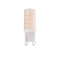 LED 3,5W G9 230V Světelný zdroj LED, vyzařovací uhel 300°, materiál keramika, povrch bílá, difuzor plast opál, 3,5W, 300lm/400lm, patice G9, teplá 3000K nebo denní 6000K, 230V, životnost 15000h, rozměry d=16,5mm, h=48,5mm