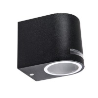 CEPHEI GARDEN nástěnné 1X20W Nástěnné, bodové, venkovní svítidlo, materiál hliník, povrch černá mat, sklo čiré, pro žárovku 1x20W, GU10, ES50, 230V, IP44, tř.1, rozměry 70x95x80mm, svítí dolů