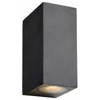 CARTYS SQUARE BIG 2X5W GU10 IP44 Nástěnné venkovní svítidlo, těleso hliník, krycí sklo čiré, LED 2x5W, GU10, teplá 3000K, 320lm, 230V, IP44, tř.1. rozměry 90x65x150mm, vč.sv.zdr. svítí nahoru/dolů