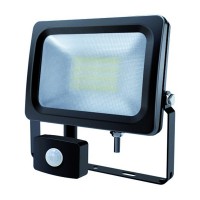 HELIX LED 20W/30W IP54 senzor PIR Světlomet venkovní reflektor, senzor pohybu PIR, hliník šedá, krycí transparent, LED 20W, neutrální 4000K, 1700lm, 230V, IP54, tř.1, 180x280x80mm