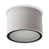 VALENCE 11W IP54 Stropní přisazené svítidlo, těleso hliník, povrch šedočerná antracit nebo bílá, difuzor sklo opál mat, pro LED 11W, GX53, 230V, zvýšené krytí IP54, tř.2, rozměry d=100mm, h=65mm