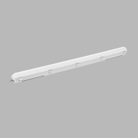 BRIVE LED IP66 Stropní prachotěsné svítidlo, těleso plast, povrch šedostříbrná, difuzor plast opál, LED 20-35W/3150-5150lm, nebo 29-52W/4550-7500lm, neutrální 4000K, 230V, IP66, rozměry dle typu