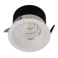 GOGO B LED 9W IP44 Vestavné, stropní svítidlo, těleso hliník, povrch bílá/černá, LED 9W, 830lm/850lm, teplá 3000K/neutrální 4000K, 230V, do koupelny IP44, tř.1, rozměry d=82mm, h=52mm