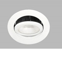 JAWORR 2W/B Podhledové, stropní svítidlo, nastavitelný směr svícení, těleso hliník, povrch bílá/černá, LED 8W, 735lm, teplá 3000K/neutrální 4000K, stmívání DALI/PUSH-DIM dle typu, 230V, do koupelny IP65, rozměry d=80mm, h=30mm.