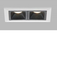 CERGY VESTAVNÉ ZÁPUSTNÉ SVÍTIDLO 4W Podhledové zápustné svítidlo, těleso hliník, povrch bílá, difuzor plast, LED 2x4W, 385lm, teplá 3000K, 230V, IP20, rozměry 75mm x 45mm