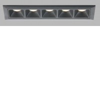 CERGY 10W Podhledové zápustné bodové svítidlo, těleso hliník, povrch bílá/černá, difuzor plast, LED 5x2W, 1050lm, teplá 3000K, stmív. dle typu, 230V, IP20, rozměry 147mm x 45mm