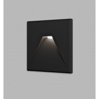 HORNIE SQ 3W CCT Vestavné venkovní svítidlo do stěny, těleso hliník, povrch bílá/černá, difuzor plast, LED 3W, 120lm, přepínatelná. CCT teplota teplá 3000K neutrální 4000K/denní 6000K, 230V, IP44, rozměry 85x85x58mm, svítí dolů