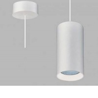 SWIEBODZ S LED 10W-20W Závěsné svítidlo, těleso hliník, povrch černá/bílá, LED 10W-20W, teplá 3000K/neutrální 4000K, stmív dle typu, 230V, IP20, rozměry d=80mm, h=192mm, vč závěs kabelu l=2000mm, lze zkrátit.