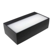 WREN LED 9W IP54, TRIAC Nástěnné, venkovní svítidlo, těleso hliník, povrch černá antracit, difuzor PMMA opál, LED 9W, 720lm, teplá 3000K, dle typu stmívání TRIAC, 230V, IP54, tř.2, rozměry 111x60x205mm, svítí nahoru/dolů