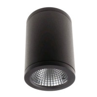 TOTUNIA LED 6W IP54 Stropní, přisazené, venkovní svítidlo, těleso hliník, povrch černá antracit, krycí sklo čiré, LED 6W, 480lm, teplá 3000K, 230V, IP54, tř.2, rozměry d=80mm, h=105mm