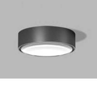 STRZEGOM LED 6W, IP65 Stropní přisazené svítidlo, těleso hliník, povrch bílá/černá-antracit, LED 6W, 420lm, teplá 3000K, vyzařovací úhel 160°, Ra80, 230V, IP65, rozměry d=107mm, h=36mm.