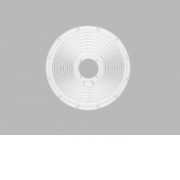 ASTER difuzor Optika, difuzor pro svítidlo, těleso plast čirý, s vyzařovacím úhlem 120°, rozměry d=260mm.