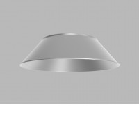 ASTER reflektor Výměnný reflektor pro svítidla, materiál hliník, povrch šedostříbrná, vyzař. úhel 60°, rozměry d=492mm, h=134mm, POUZE REFLEKTOR