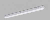VLADIC 22-40W Průmyslové, prachotěsné svítidlo, těleso plast, povrch šedá, difuzor plast opál, LED 22-40W, 5600lm, neutrální 4000K, vyzař. úhel 160°, Ra80, 230V, IK08, IP65, rozměry 77x75mm, l=1200mm.