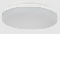 BACHE R 18W/24W IP54, HF senzor Stropní svítidlo, HF senzor pohybu, záběr 360°, dosah 8m, čas 90s, plast bílá, dif plast opál, LED 18W/1900lm, 24W/2600lm, teplá 3000K/neutrální 4000K, do koupelny IP54, tř.2, rozměry dle typu.