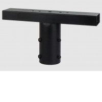 SUKIES držák Držák svítidla stožár, materiál kov, povrch černá, nebo galvanicky pokoven, rozměry 400x80mm, osazení na stožár d=60mm