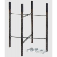 SUKIES základna Základna pro kotvení stožáru veřejného osvětlení do země, rozměry šroubů 180x180mm, h=300mm, materiál kov, povrch galvanizovaný