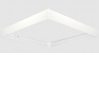 MR124 - Rám pro LED panel 600x600x62 Montážní rám pro stropní montáž LED panelu, materiál hliník, povrch bílá, rozměry 600x600x62mm, DIY šroubovací, rozložený