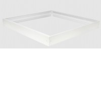 MR123 - Rám pro LED panel 600x600x62 Montážní rám pro stropní montáž LED panelu, materiál hliník, povrch bílá, rozměry 600x600x62mm, DIY šroubovací, rozložený