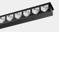 UNCUS FL, LED 3W/6W/12W, WALLWASHER Stropní podhledové svítidlo, bezrámečkové, základna hliník, povrch bílá/černá, LED 3W/6W/12W, teplá 2700K/3000K nebo neutrální 4000K, Ra92, svítí ASYMETRICKY - WALLWASHER, 230V, IP23