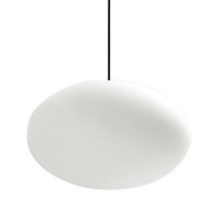 PIONTER E27 1X30W/1X46W OVÁL Závěsné svítidlo, základna kov, povrch bílá, difuzor plast opál, pro žárovku 1x30W/1x46W, E27, 230V, IP20, tř.1, rozměry dle typu