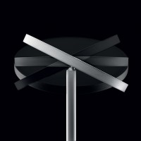 JOSHUA LED 25W Stojací pokojová lampa s nepřímým osvětlením,  nastavitelný sklon hlavice +-50°, těleso kov, povrch bílá, nebo černá, LED 25W, teplá 3000K, 2500lm, Ra80, 230V, IP40, tř.2, hlavice d=237mm, h=1887mm, svítí nahoru