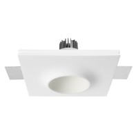 MONIORIO LED 7W Vestavné, stropní, bodové svítidlo, těleso sádra, povrch bílá, LED 7W, 830lm, teplá 3000K, Ra80, 230V, IP20, tř.3, rozměry 190x190x117mm, trafo samostatně