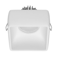 MONIORIO LED 7W čtverec Vestavné, stropní, čtvercové svítidlo, těleso sádra, povrch bílá, LED 7W, 830lm, teplá 3000K, Ra80, 230V, IP20, tř.3, rozměry 98x98x94mm, trafo samostatně