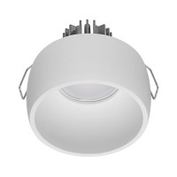 MONIORIO LED 7W KRUH Vestavné, stropní, kruhové svítidlo, těleso sádra, povrch bílá, LED 7W, 830lm, teplá 3000K, Ra80, 230V, IP20, tř.3, rozměry d=98mm, h=94mm, trafo samostatně