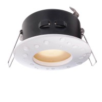 GROWWITH 35W IP65 Stropní podhledové svítidlo, těleso hliník, povrch bílá, nebo šedostříbrná, nebo chrom, krycí sklo, pro žárovnku 35W, GU5,3, 12V, do koupelny IP65/IP20, d=84mm, h=42mm